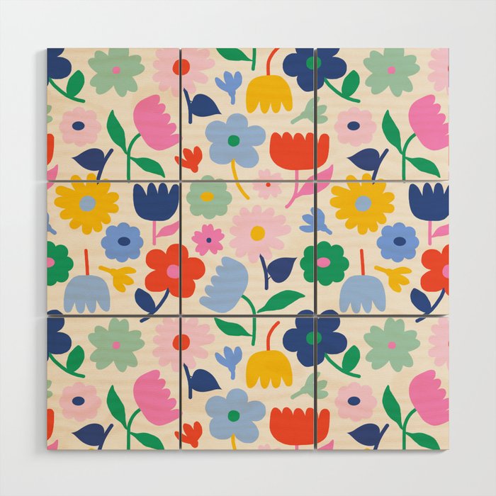 Floral Medley - Spring Wood Wall Art Gallery Image 1
