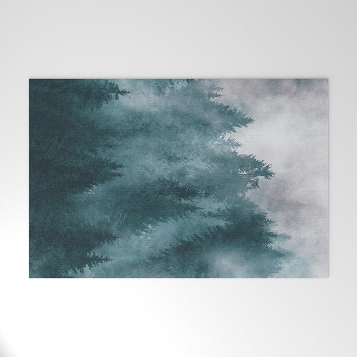 Foggy Forest 4 Welcome Mat Gallery Image 1