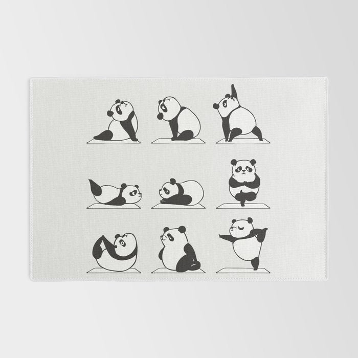 Panda Yoga Rug Gallery Image 2