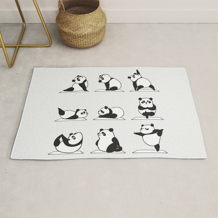 Panda Yoga Rug Gallery Image 1