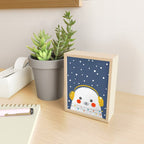 Christmas Baby Seal with fairy lights Mini Art Print Gallery Image 2