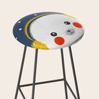 Christmas Baby Seal with fairy lights Stool Gallery Image 2