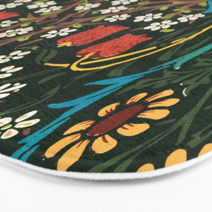 Tulips by William Morris Bath Mat Gallery Image 3