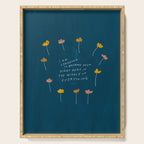 "I Am Learning To Breathe Deep Right Here In The Middle Of Everything." Serving Tray Gallery Image 1