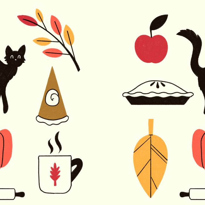Black Cat Pumpkin Autumn Baking Motif Coffee Mug Gallery Image 2
