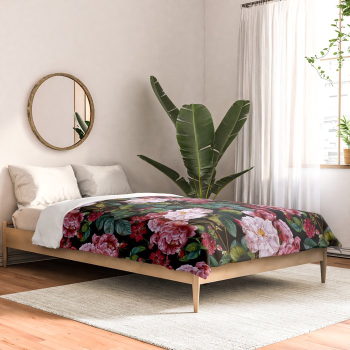 Red Floral Garden Comforter Gallery Image 2