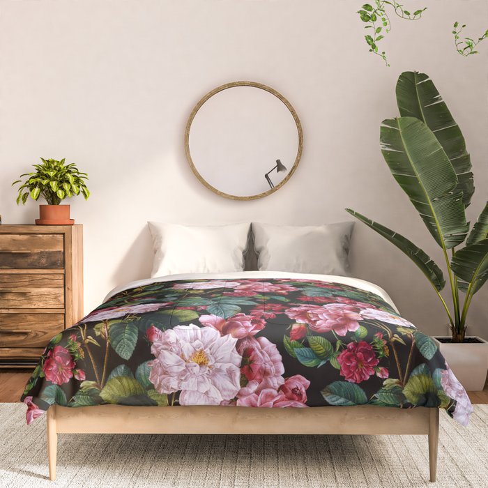 Red Floral Garden Comforter Gallery Image 3