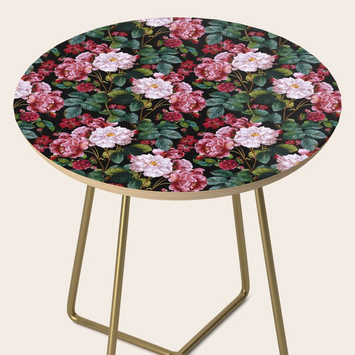 Red Floral Garden Side Table Gallery Image 2