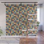 Bold Colorful Checks Pattern - Small IX Wall Mural Gallery Image 1
