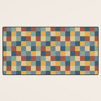 Bold Colorful Checks Pattern - Small IX Desk Mat Gallery Image 3