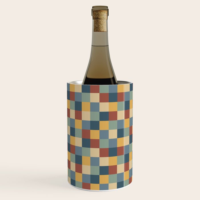 Bold Colorful Checks Pattern - Small IX Wine Chiller Gallery Image 1