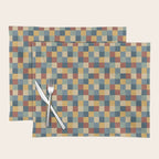 Bold Colorful Checks Pattern - Small IX Placemat Gallery Image 1