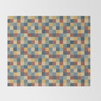 Bold Colorful Checks Pattern - Small IX Throw Blanket Gallery Image 2