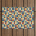 Bold Colorful Checks Pattern - Small IX Outdoor Rug Gallery Image 1