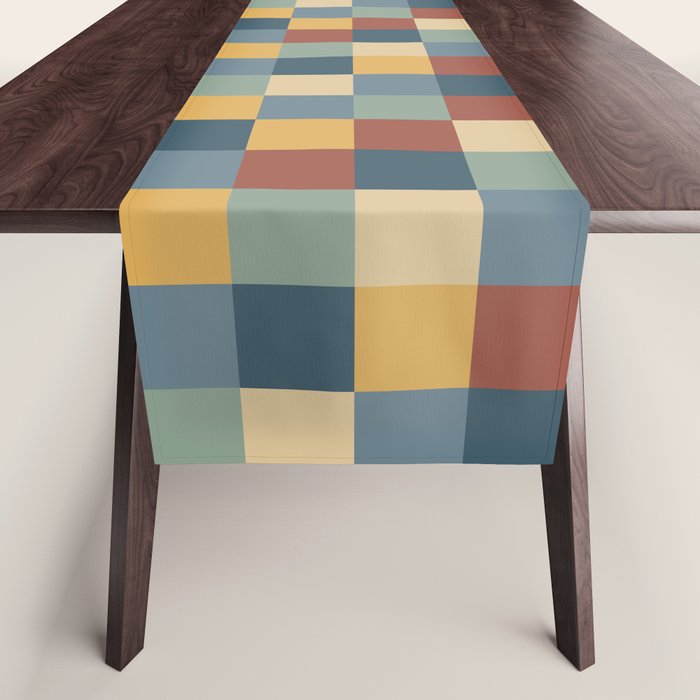 Bold Colorful Checks Pattern - Small IX Table Runner Gallery Image 1