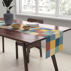 Bold Colorful Checks Pattern - Small IX Table Runner Gallery Image 2