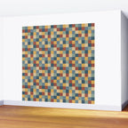 Bold Colorful Checks Pattern - Small IX Wall Mural Gallery Image 2