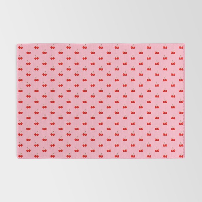 Y2K Cherries - Pink Pattern Miniature Rug Gallery Image 2