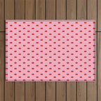 Y2K Cherries - Pink Pattern Miniature Outdoor Rug Gallery Image 1