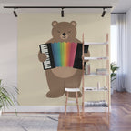 Star Accordionist Wall Mural Gallery Image 1