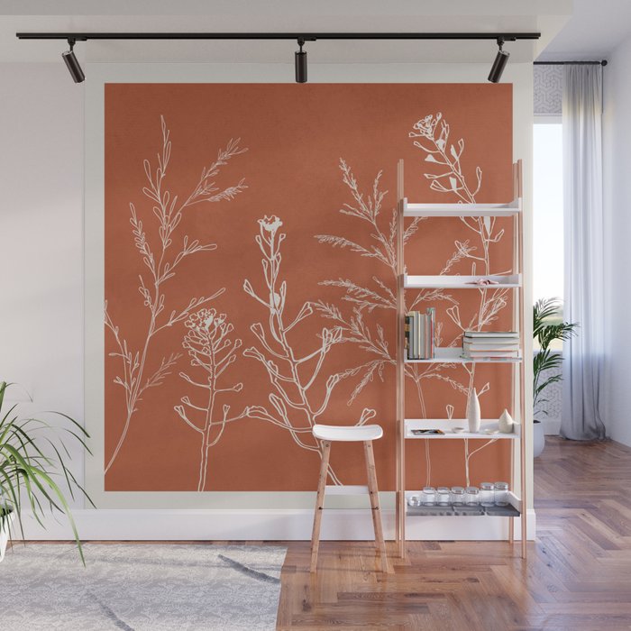 Minimalist Grass 3 Wall Mural Gallery Image 1