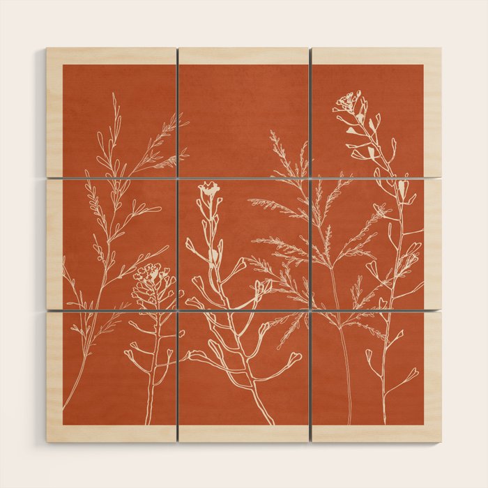 Minimalist Grass 3 Wood Wall Art Gallery Image 1