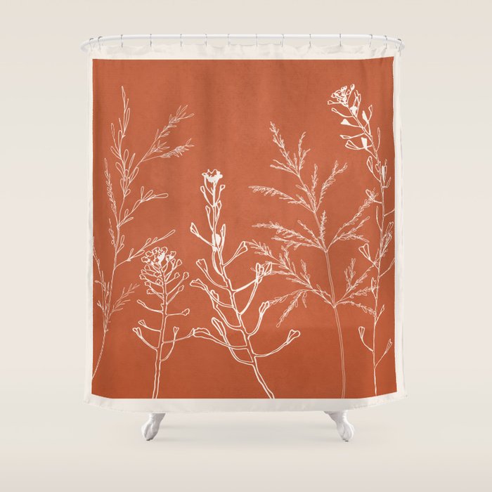 Minimalist Grass 3 Shower Curtain Gallery Image 1