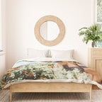 Orange Tree Fruits Print, Barcelona Spain Print, Orange Fruits Wall Art Print, Urban Photography, Tropical Summer Print Duvet Cover Gallery Image 3