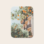 Orange Tree Fruits Print, Barcelona Spain Print, Orange Fruits Wall Art Print, Urban Photography, Tropical Summer Print Bath Mat Gallery Image 1