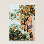 Orange Tree Fruits Print, Barcelona Spain Print, Orange Fruits Wall Art Print, Urban Photography, Tropical Summer Print Stationery Card Gallery Image 2