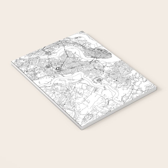 Charleston White Map Notebook Gallery Image 3