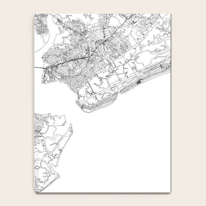 Charleston White Map Notebook Gallery Image 4