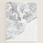 Charleston White Map Jigsaw Puzzle Gallery Image 1