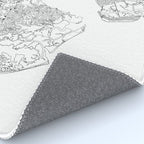 Charleston White Map Rug Gallery Image 4