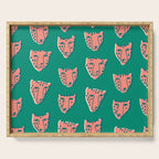 Pink pantehrs Serving Tray Gallery Image 1