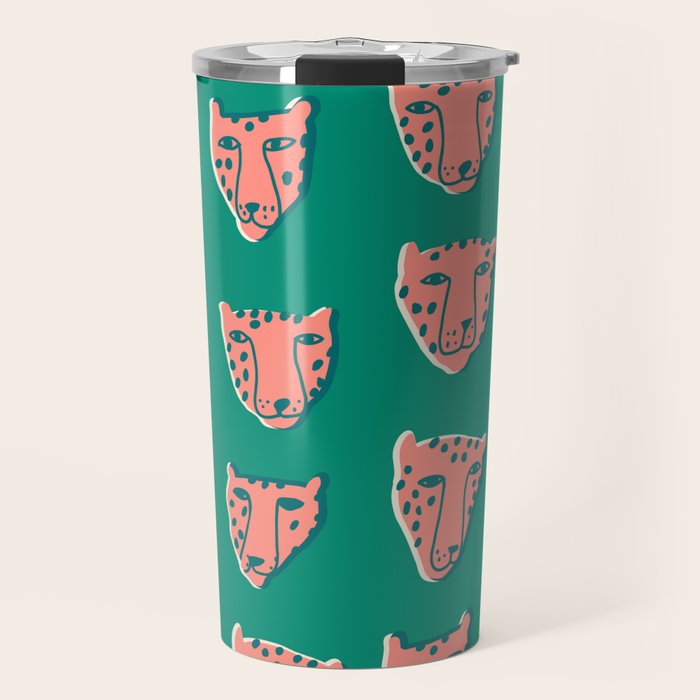 Pink pantehrs Travel Mug Gallery Image 1
