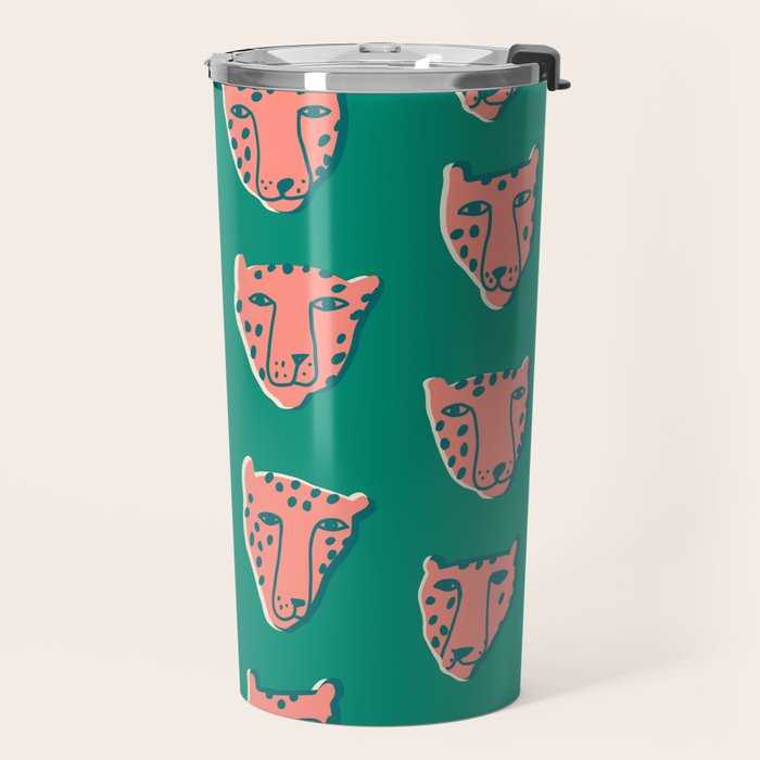 Pink pantehrs Travel Mug Gallery Image 2