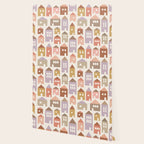 Happy Houses - Earth Tones Wallpaper Gallery Image 2