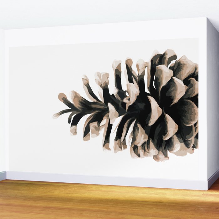 Pinecone Wall Mural Gallery Image 2