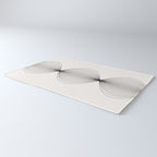 Geometric Orb Shapes - Black and White Rug Gallery Image 3