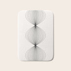Geometric Orb Shapes - Black and White Bath Mat Gallery Image 1