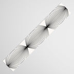 Geometric Orb Shapes - Black and White Table Runner Gallery Image 3