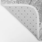 Austin White Map Bath Mat Gallery Image 2