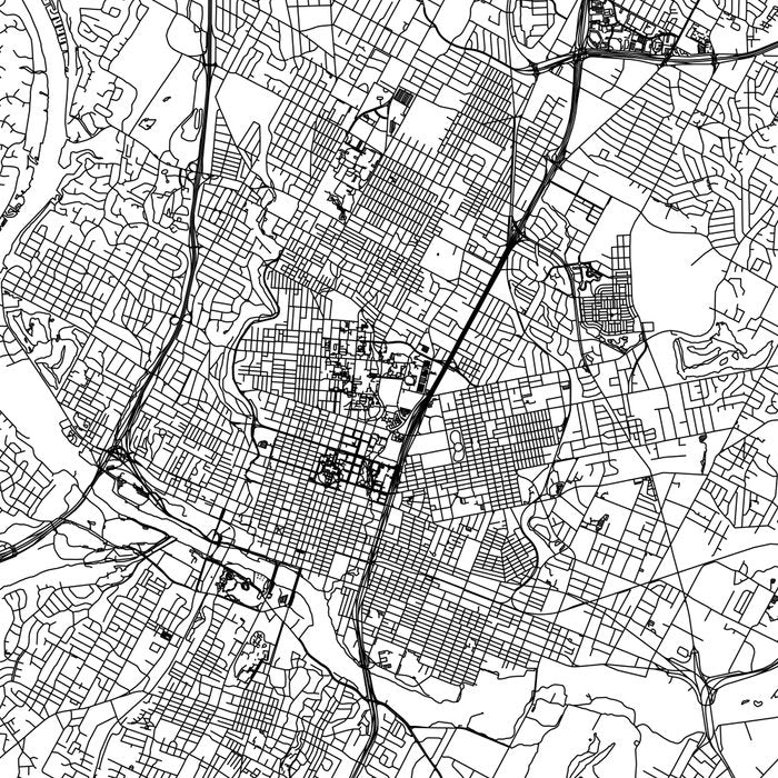 Austin White Map Coffee Mug Gallery Image 2