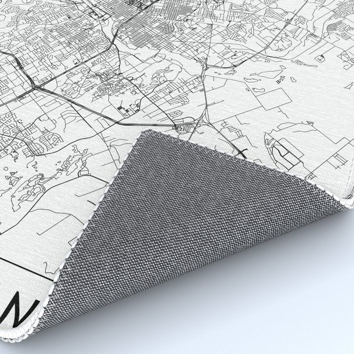 Austin White Map Rug Gallery Image 4