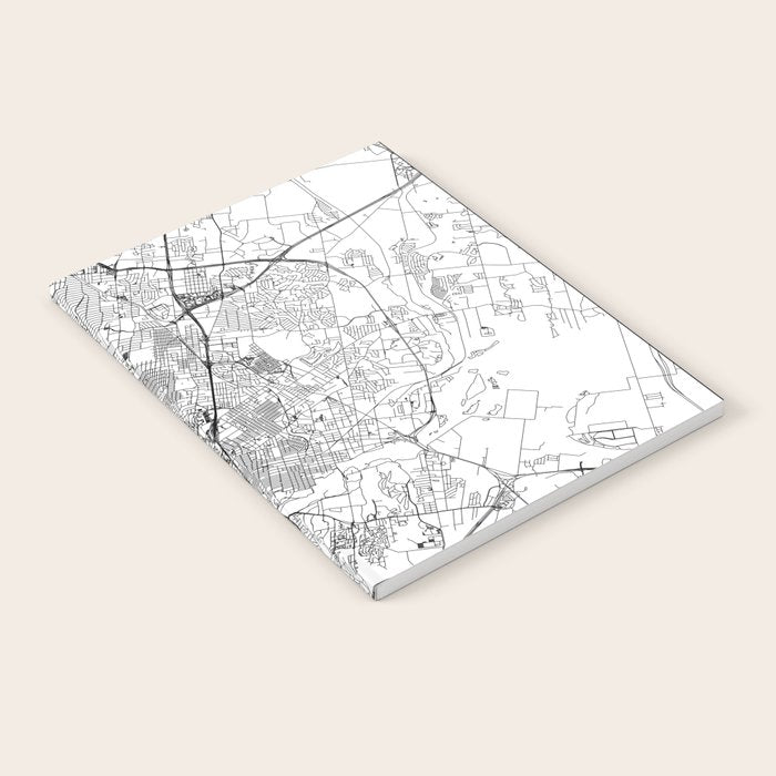Austin White Map Notebook Gallery Image 2