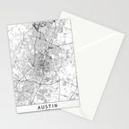 Austin White Map Stationery Card Gallery Image 2
