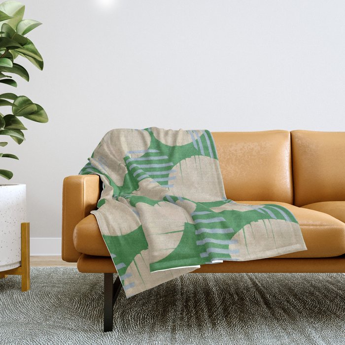 Abstract Summer Pattern #1 Throw Blanket Gallery Image 1