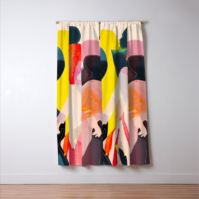 Abstract Figures Window Curtain Gallery Image 3