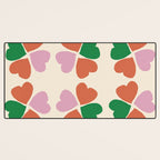 Heart Floral Desk Mat Gallery Image 3